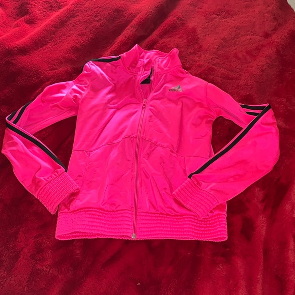 adidas Jackets & Blazers - Hot pink Adidas zip jacket